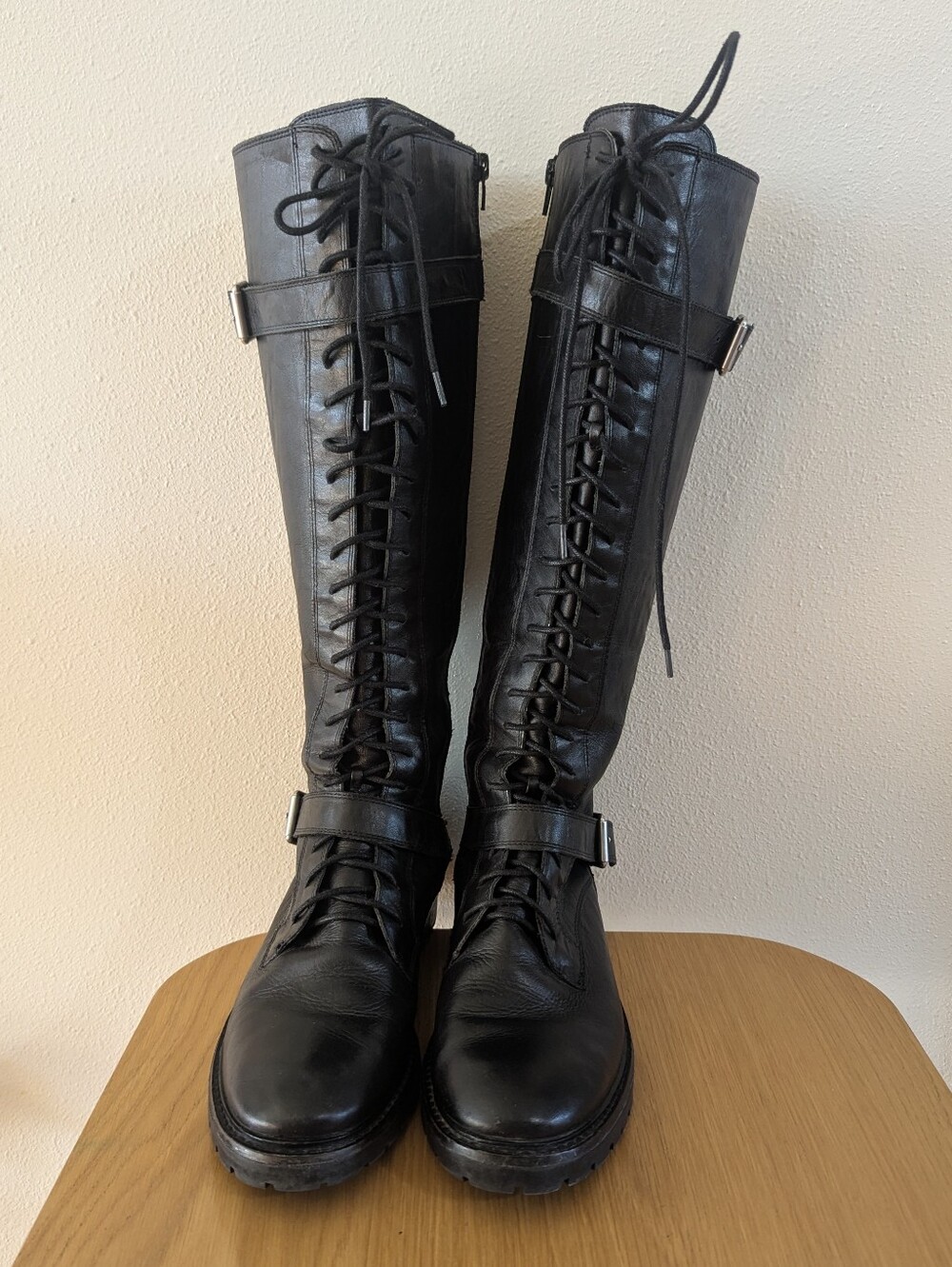 Lucky Brand Lace Up Moto Boot - Picture 3 of 11